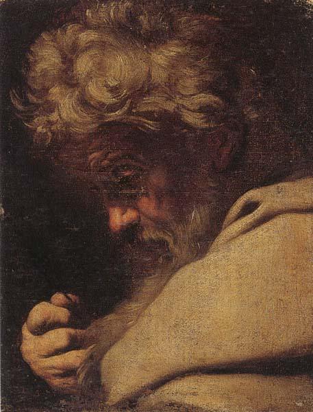 Francesco Fracanzano Study of saint bartholomew,head and shoulders oil painting image